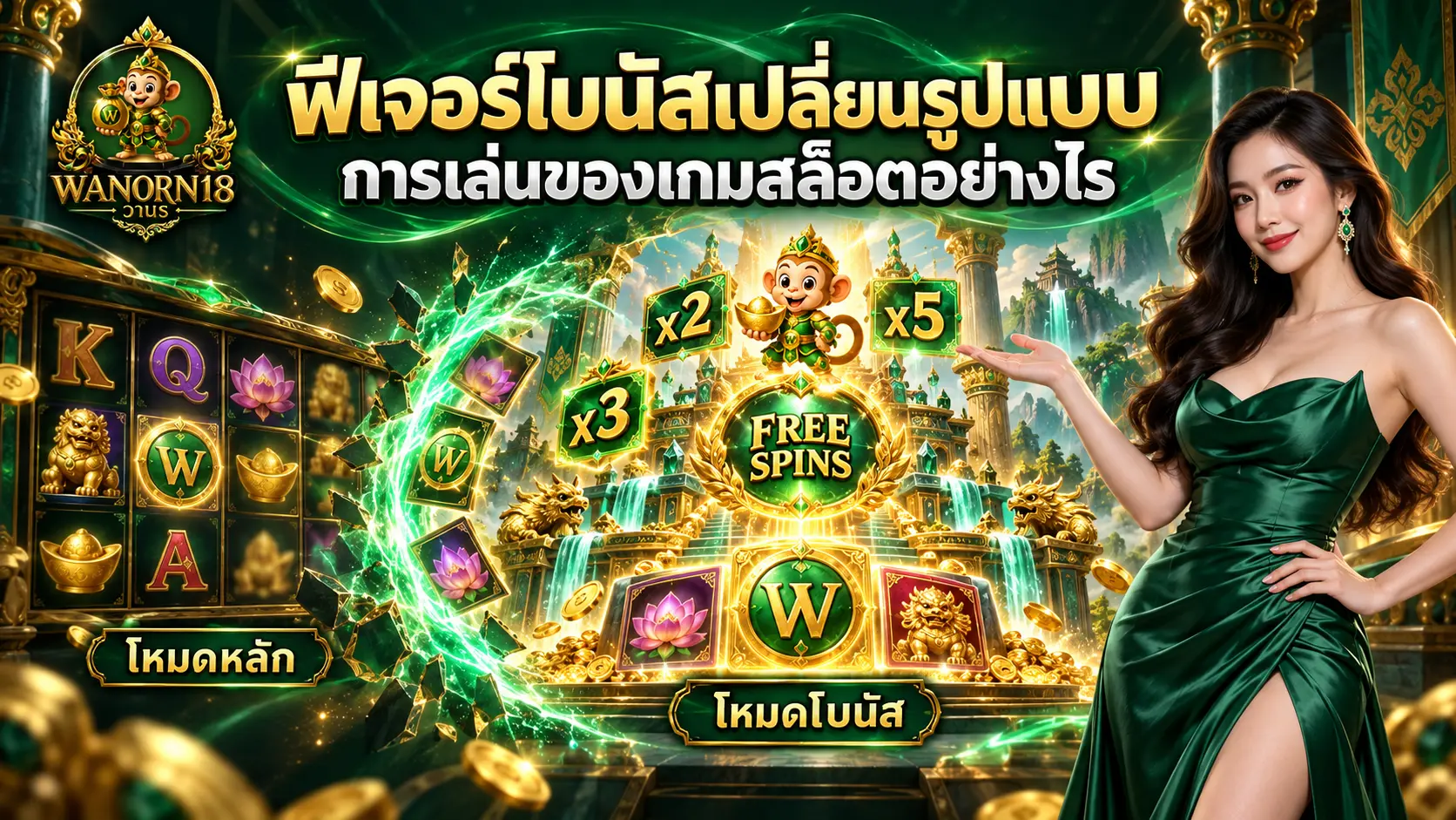 ฟีเจอร์โบนัสเปลี่ยนรูปแบบการเล่นของเกมสล็อตอย่างไร