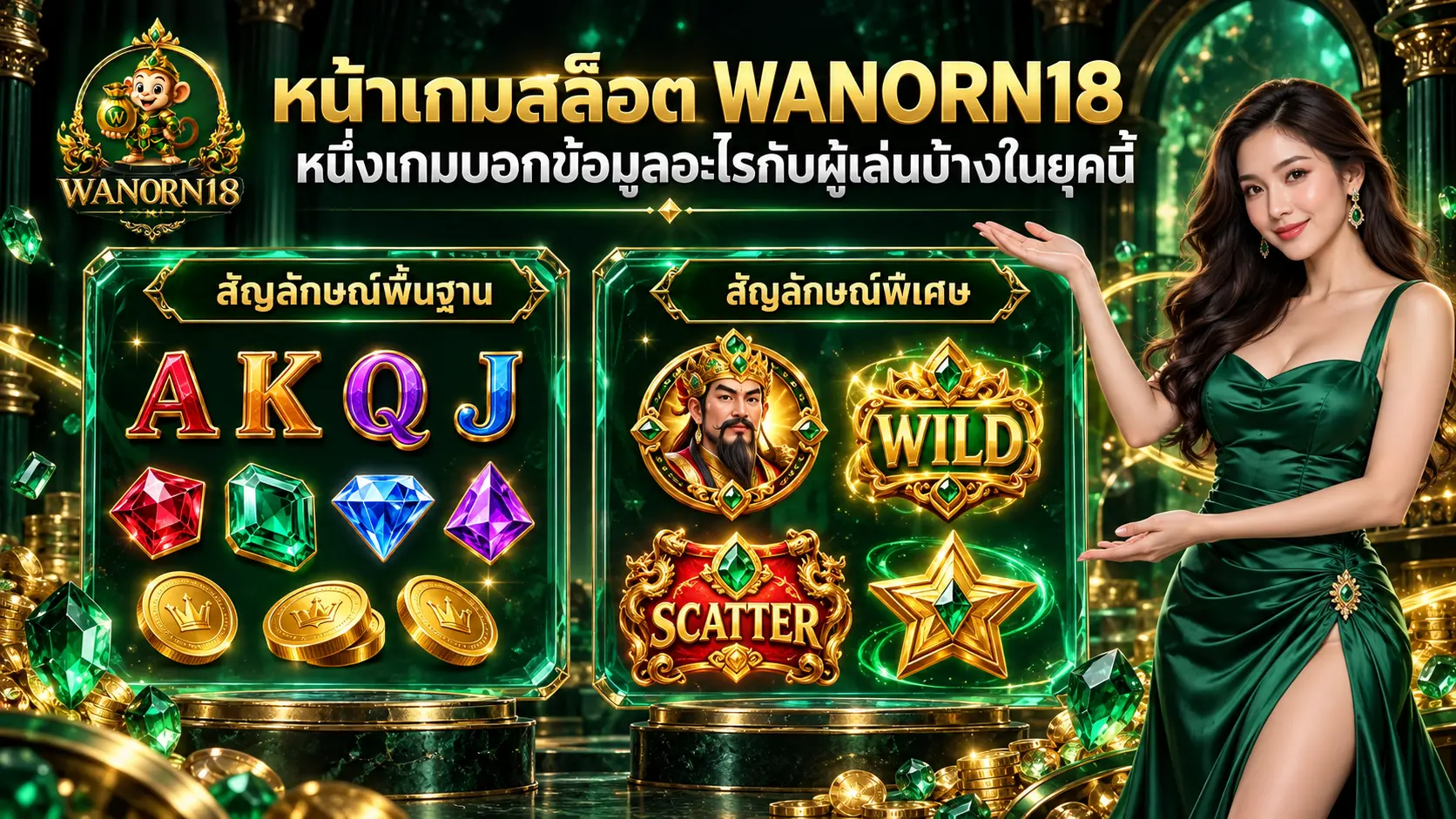 หน้าเกมสล็อต WANORN18 หนึ่งเกมบอกข้อมูลอะไรกับผู้เล่นบ้างในยุคนี้